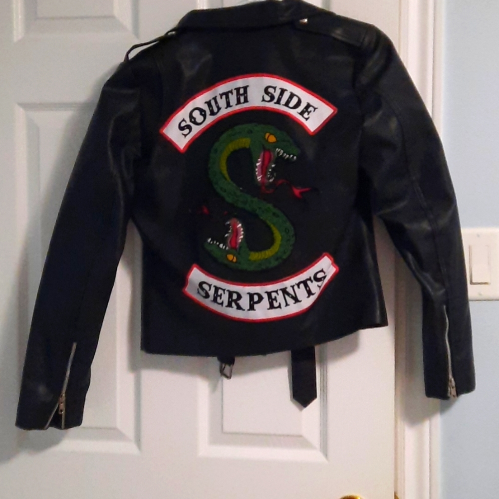 A Southside Serpent leather Jacket from Riverdale